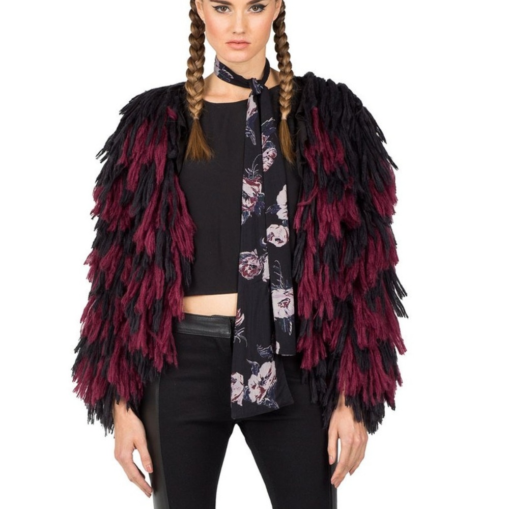 Cleobella NWOT Shag Cropped Sweater